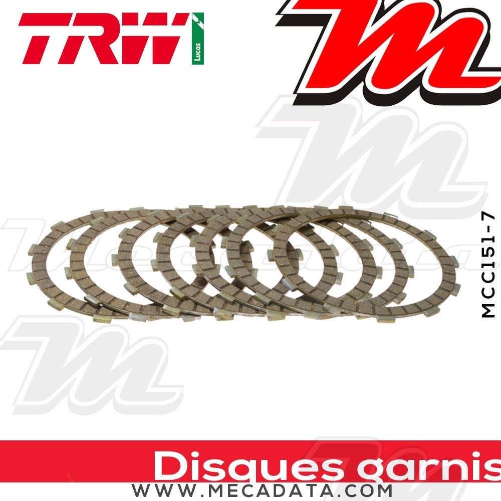 Disques d'embrayage garnis ~ TRW Lucas MCC 151-7 