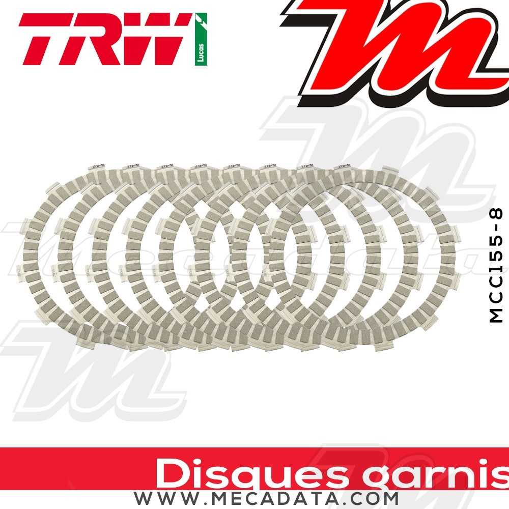 Disques d'embrayage garnis ~ TRW Lucas MCC 155-8 