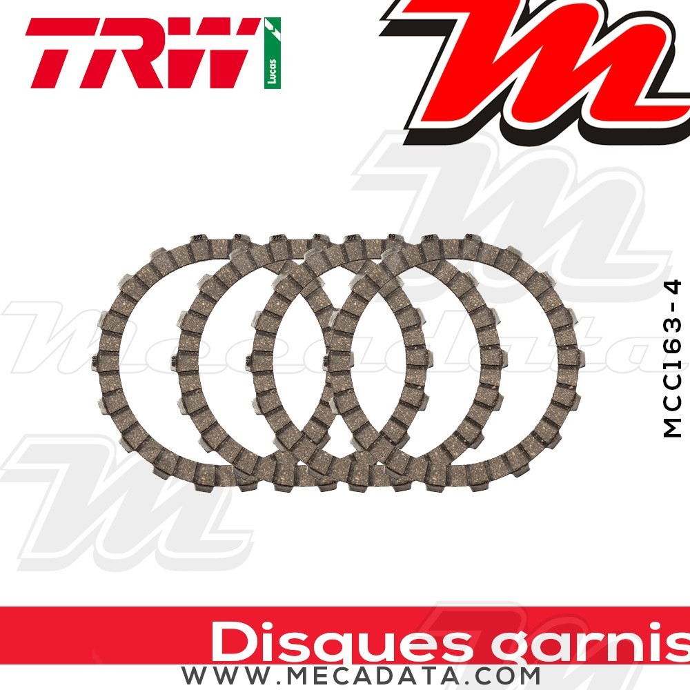 Disques d'embrayage garnis ~ TRW Lucas MCC 163-4 