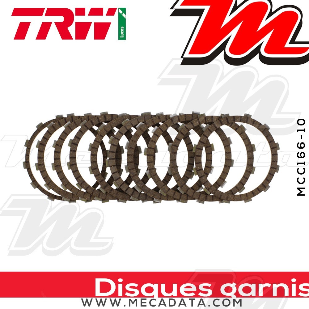 Disques d'embrayage garnis ~ TRW Lucas MCC 166-10 