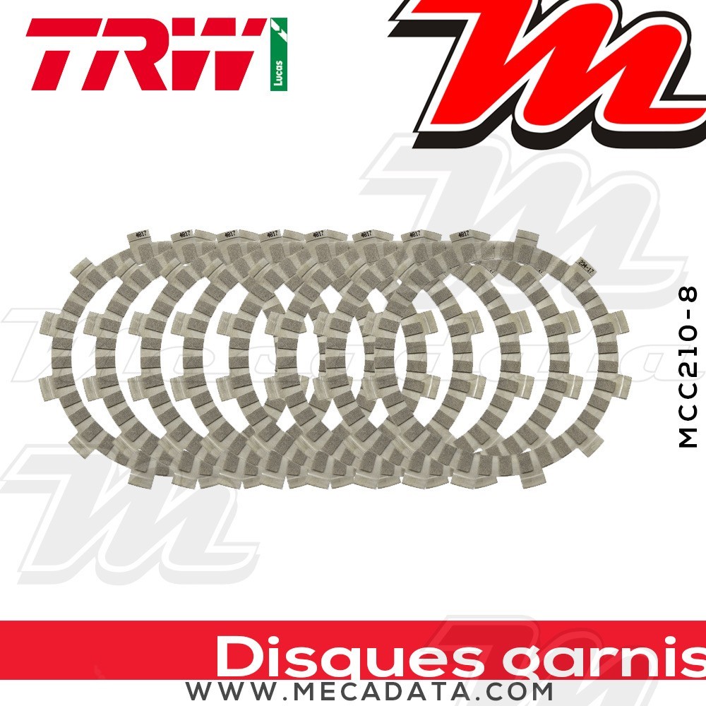 Disques d'embrayage garnis ~ TRW Lucas MCC 210-8 