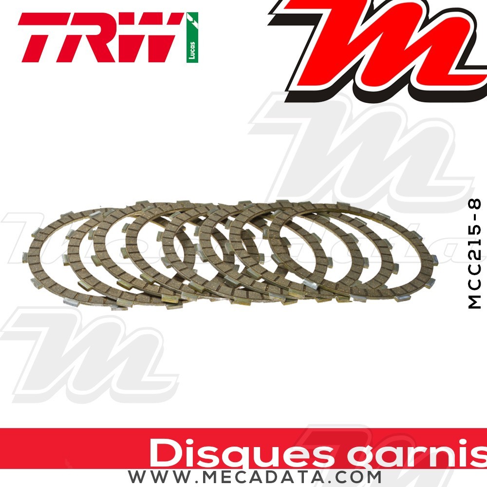 Disques d'embrayage garnis ~ TRW Lucas MCC 215-8 