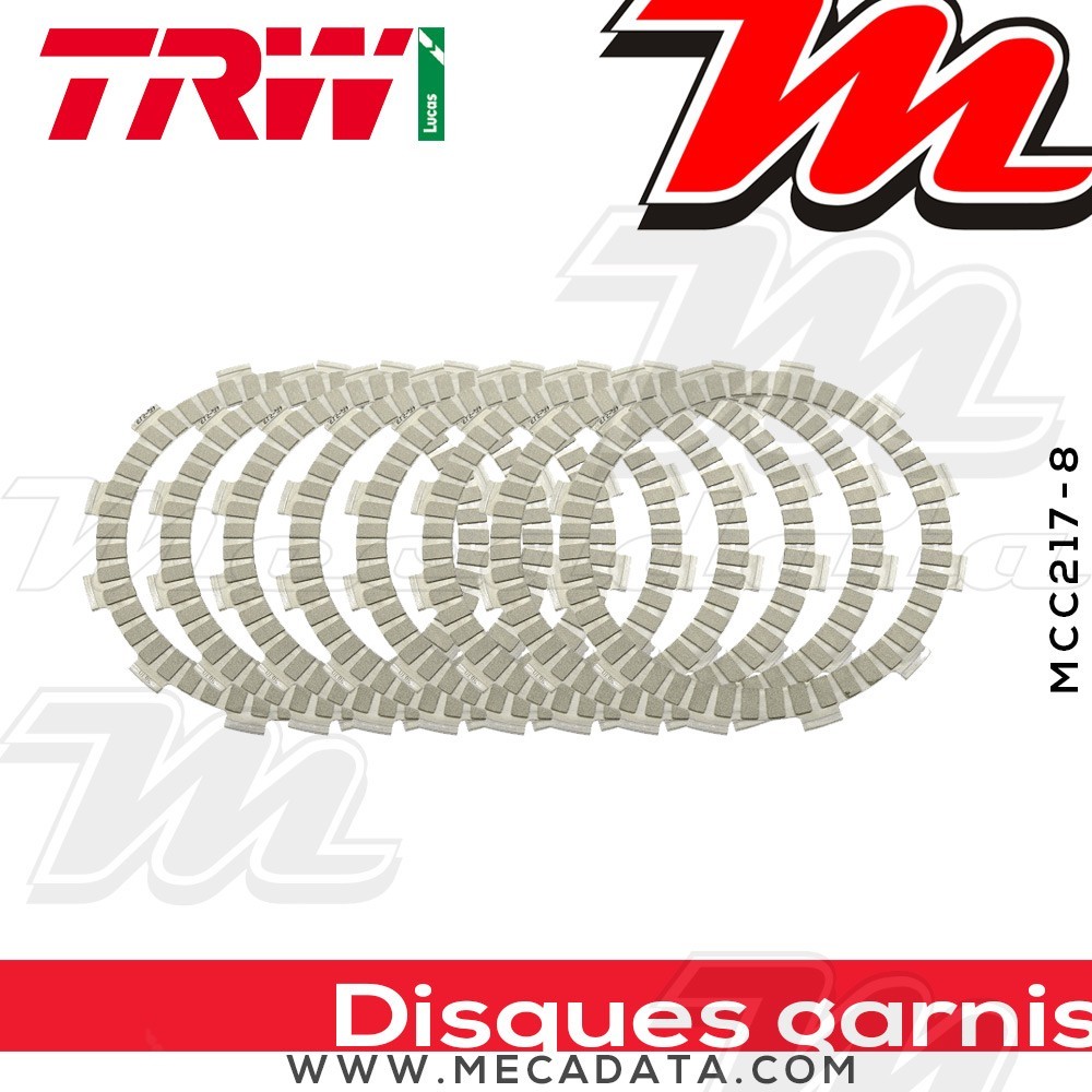 Disques d'embrayage garnis ~ TRW Lucas MCC 217-8 