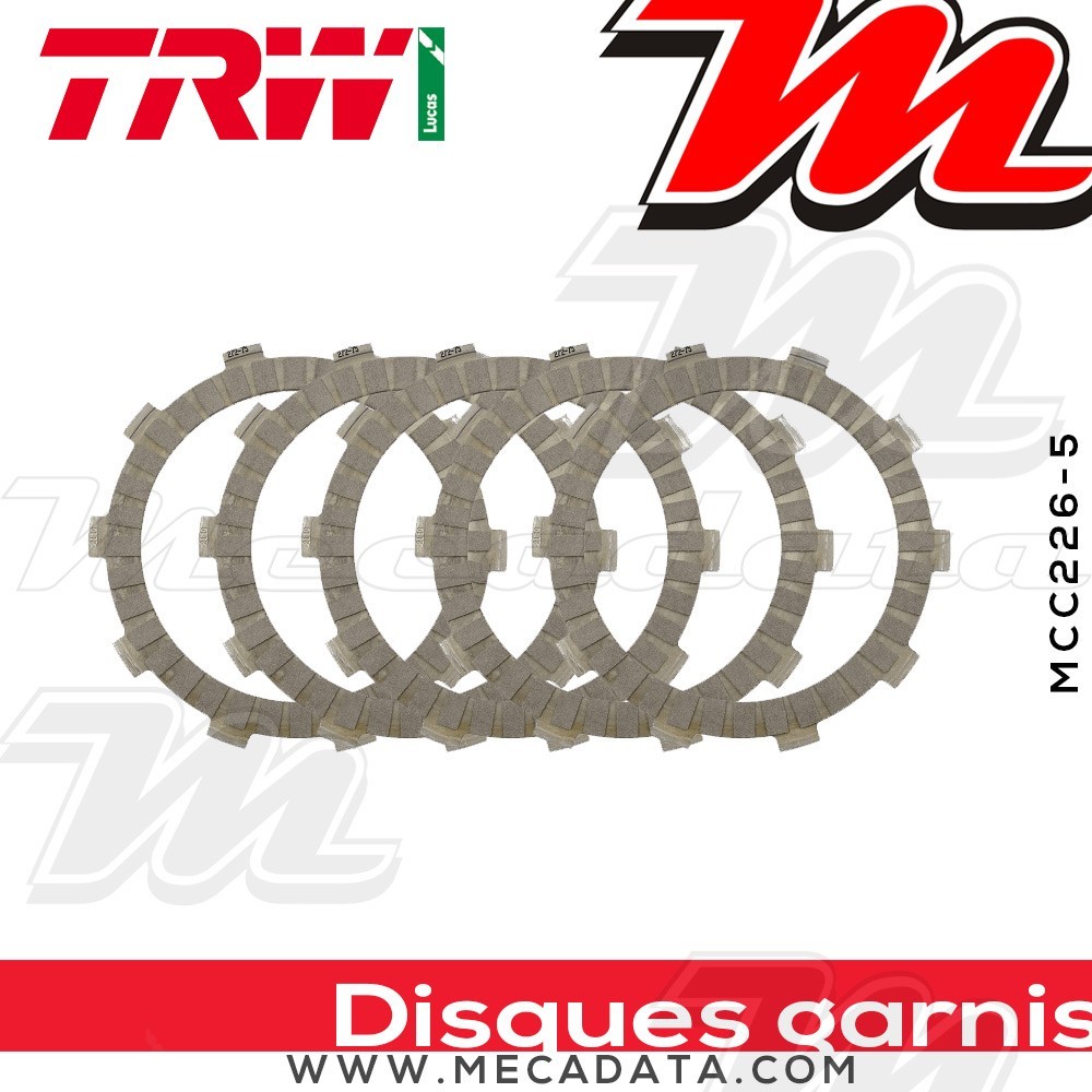 Disques d'embrayage garnis ~ TRW Lucas MCC 226-5 