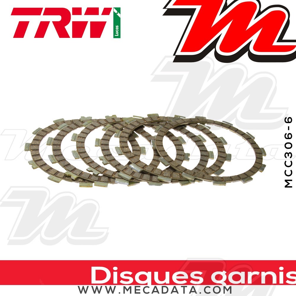 Disques d'embrayage garnis ~ TRW Lucas MCC 306-6 