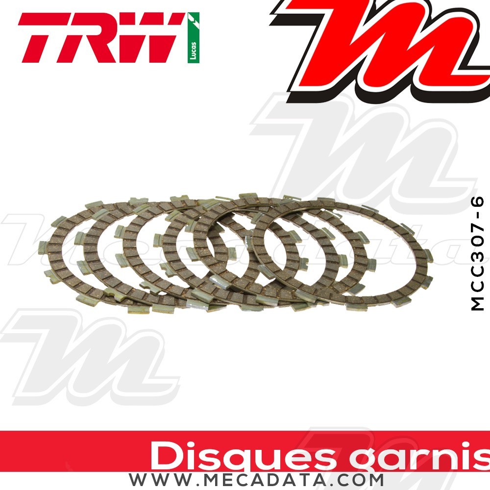 Disques d'embrayage garnis ~ TRW Lucas MCC 307-6 