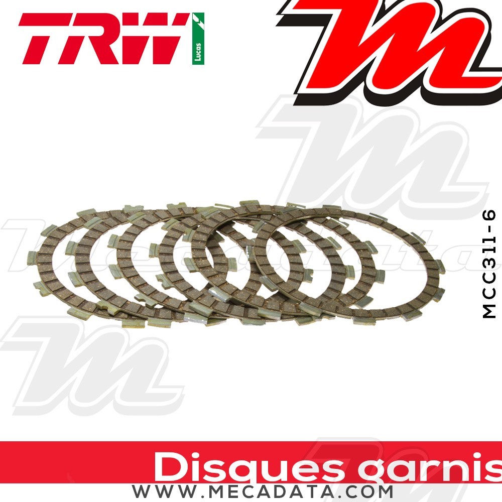 Disques d'embrayage garnis ~ TRW Lucas MCC 311-6 