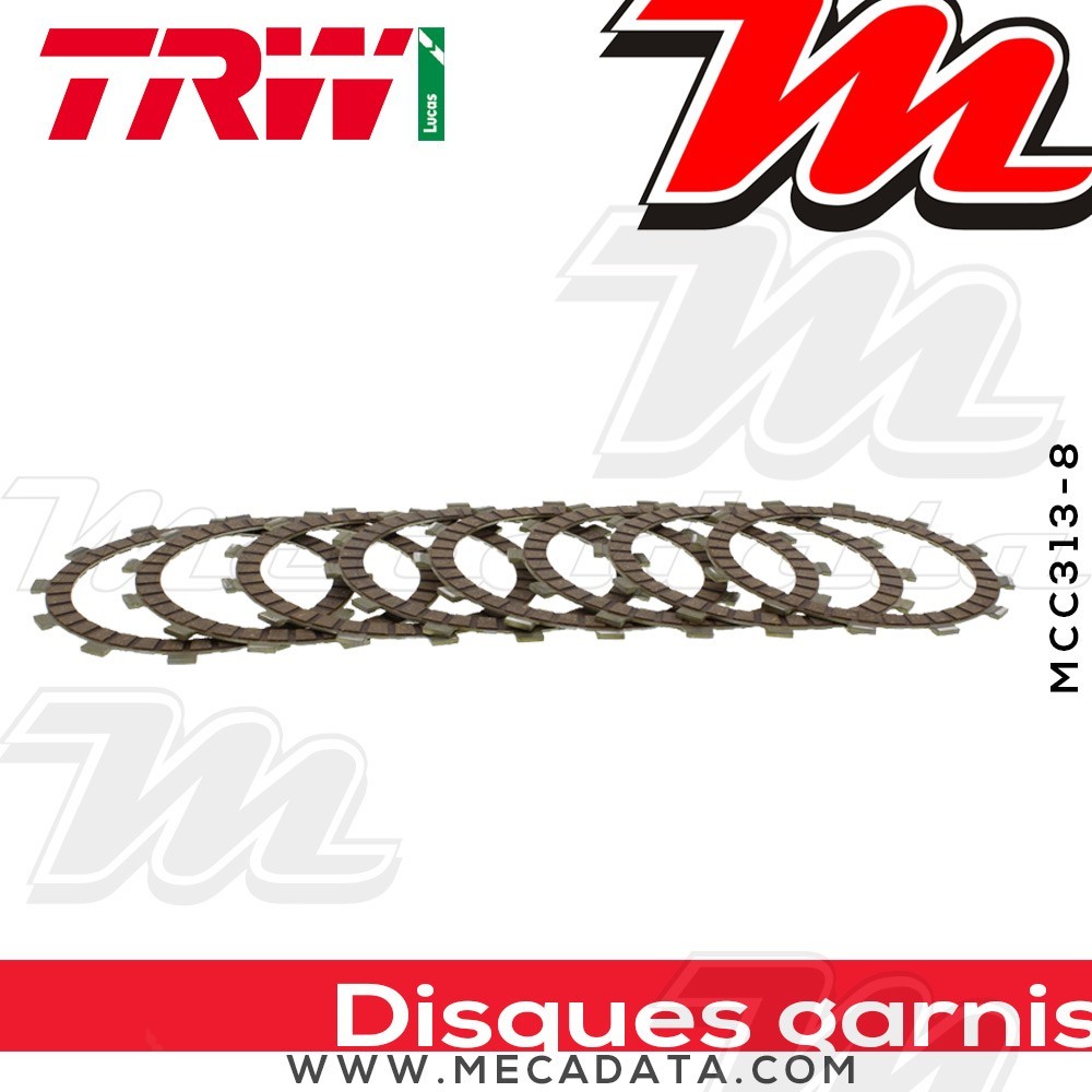 Disques d'embrayage garnis ~ TRW Lucas MCC 313-8 