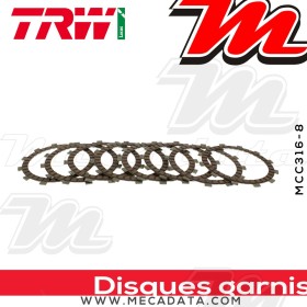 Disques d'embrayage garnis ~ TRW Lucas MCC 316-8 