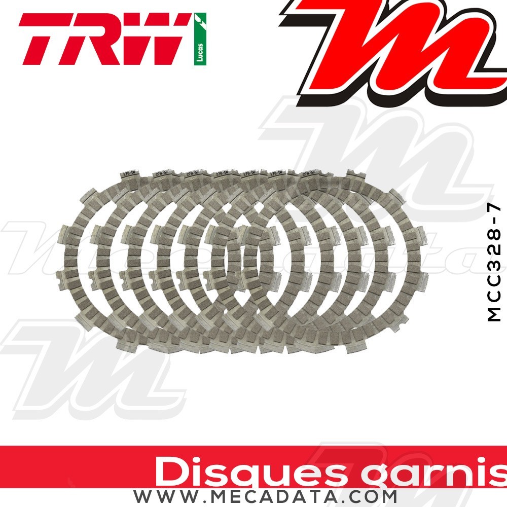 Disques d'embrayage garnis ~ TRW Lucas MCC 328-7 