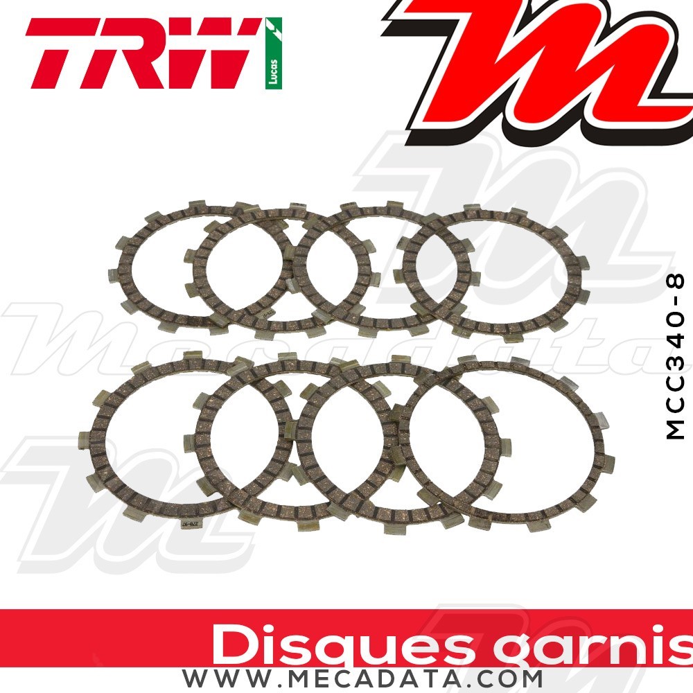 Disques d'embrayage garnis ~ TRW Lucas MCC 340-8 