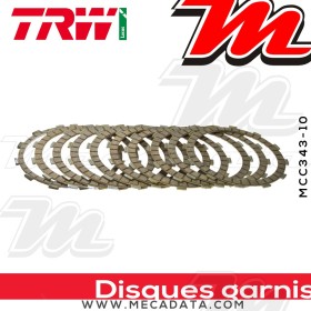 Disques d'embrayage garnis ~ TRW Lucas MCC 343-10 