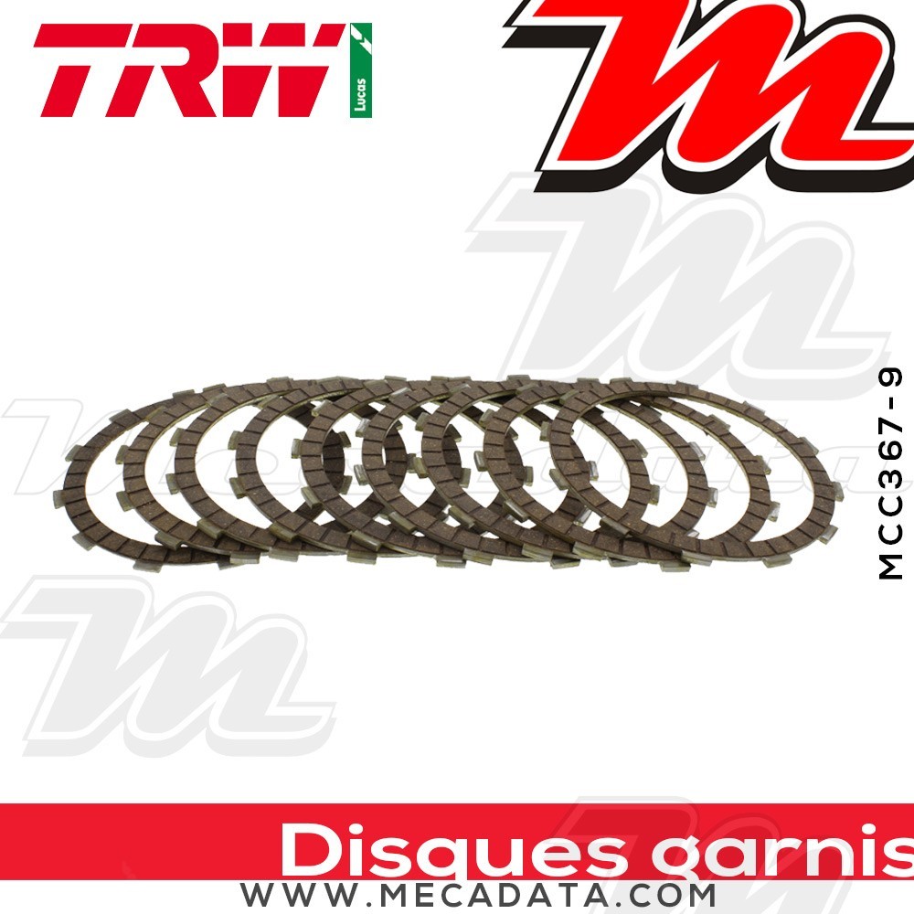 Disques d'embrayage garnis ~ TRW Lucas MCC 367-9 