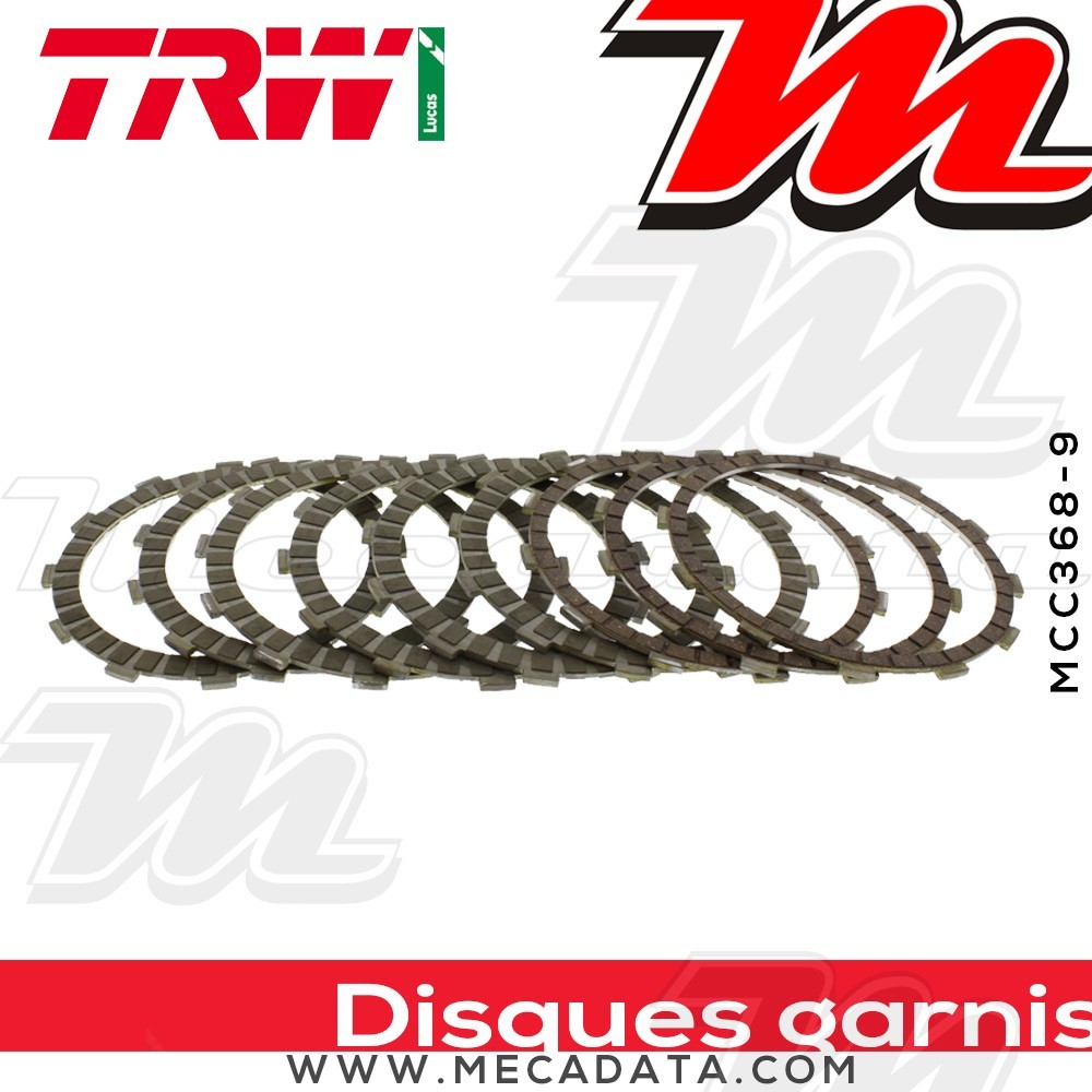 Disques d'embrayage garnis ~ TRW Lucas MCC 368-9 