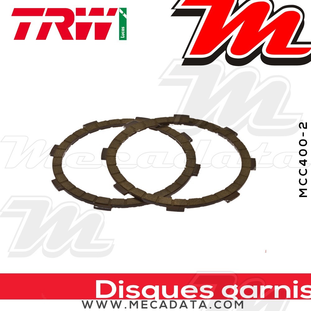 Disques d'embrayage garnis ~ TRW Lucas MCC 400-2 