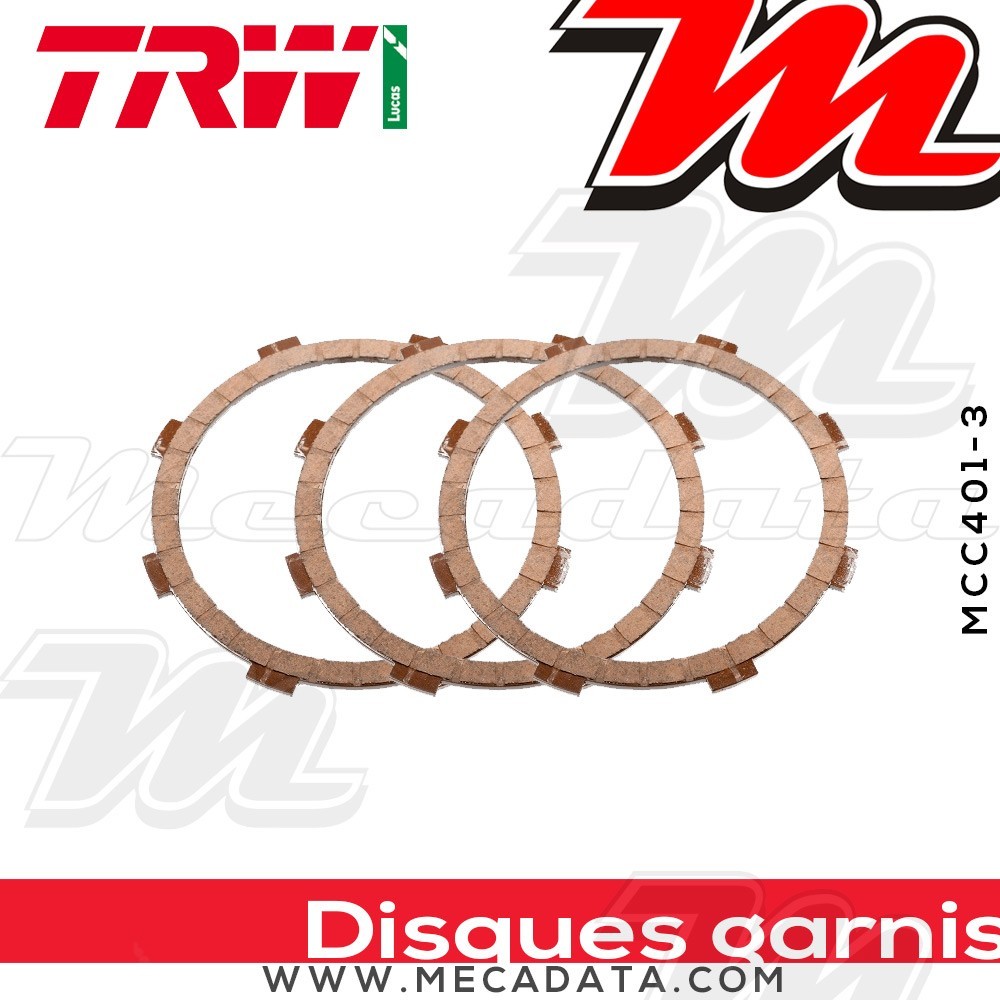 Disques d'embrayage garnis ~ TRW Lucas MCC 401-3 