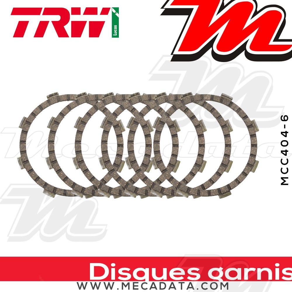 Disques d'embrayage garnis ~ TRW Lucas MCC 404-6 