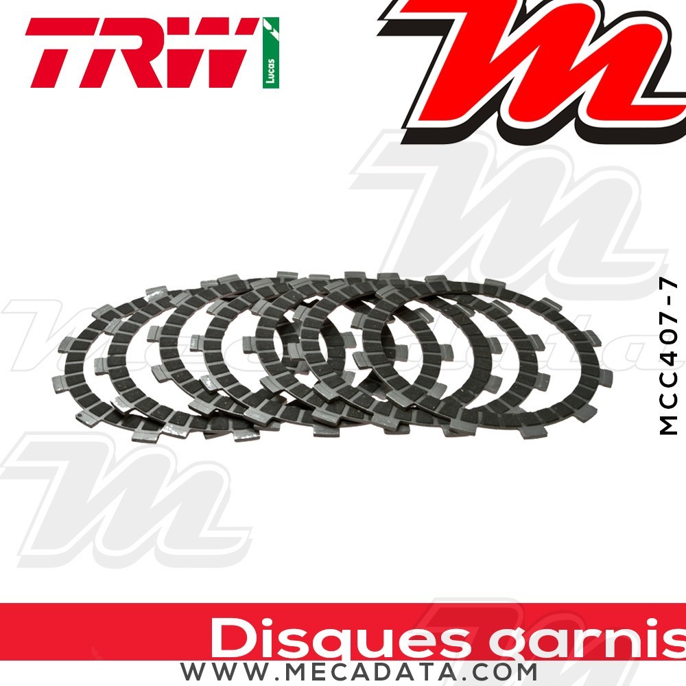 Disques d'embrayage garnis ~ TRW Lucas MCC 407-7 