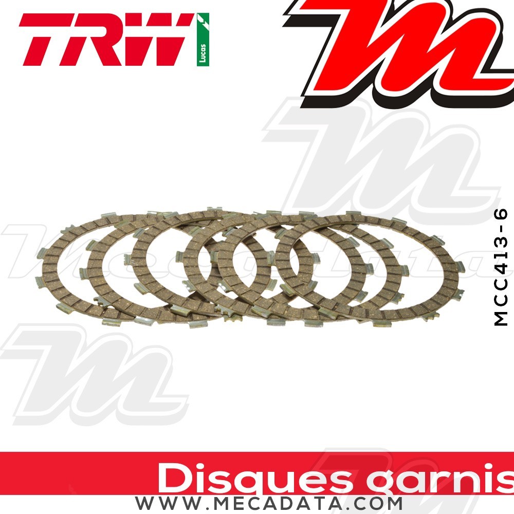Disques d'embrayage garnis ~ TRW Lucas MCC 413-6 
