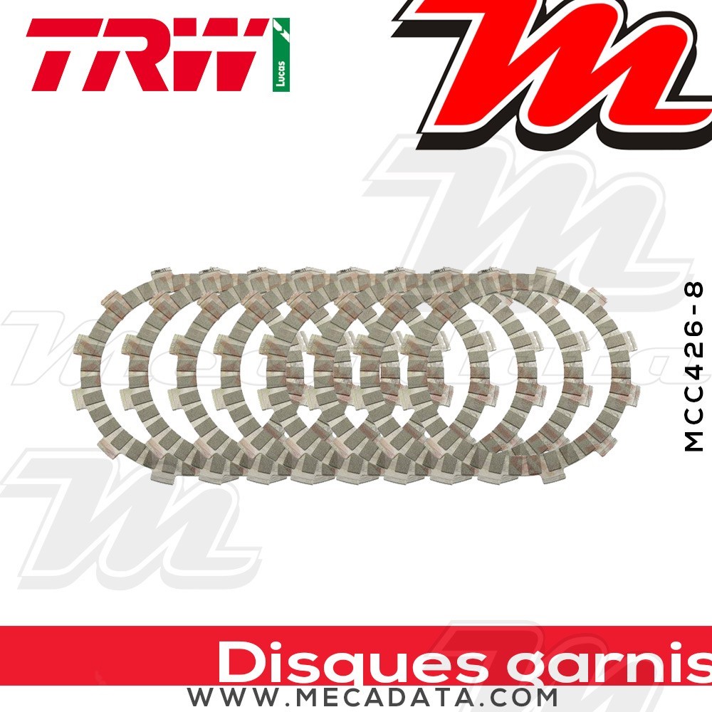 Disques d'embrayage garnis ~ TRW Lucas MCC 426-8 