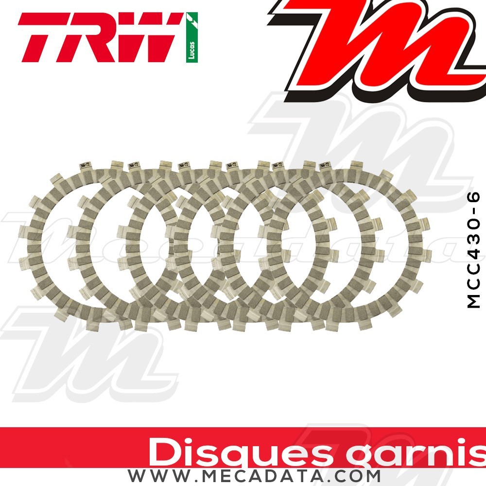 Disques d'embrayage garnis ~ TRW Lucas MCC 430-6 