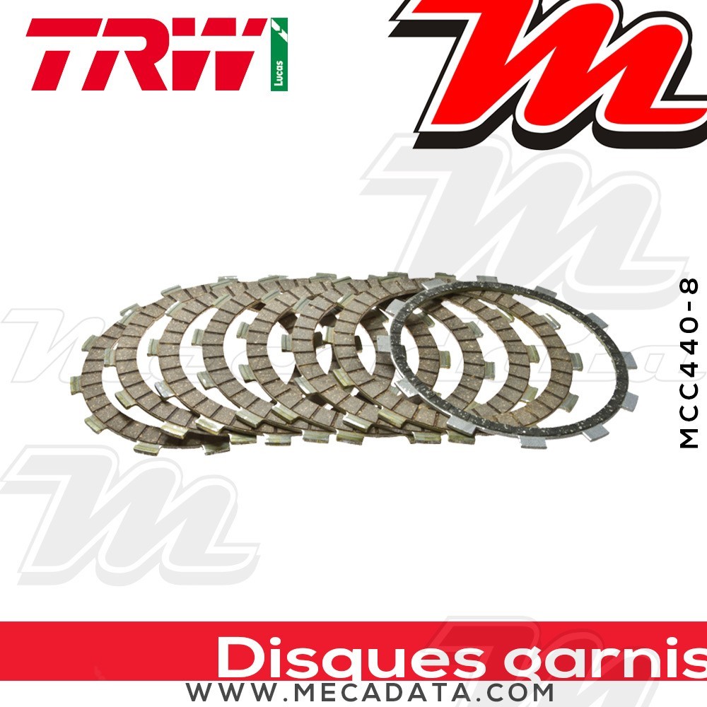 Disques d'embrayage garnis ~ TRW Lucas MCC 440-8 