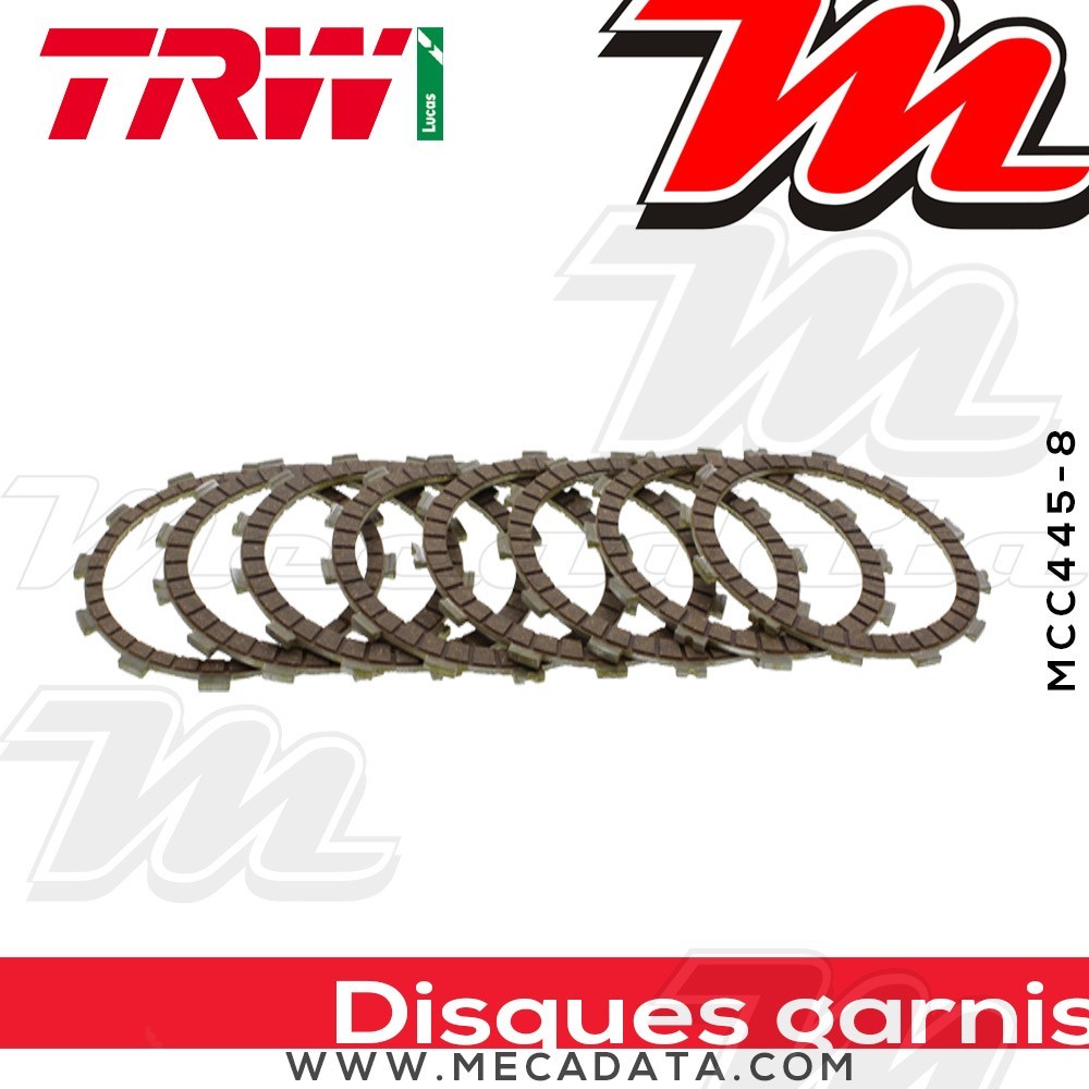 Disques d'embrayage garnis ~ TRW Lucas MCC 445-8 