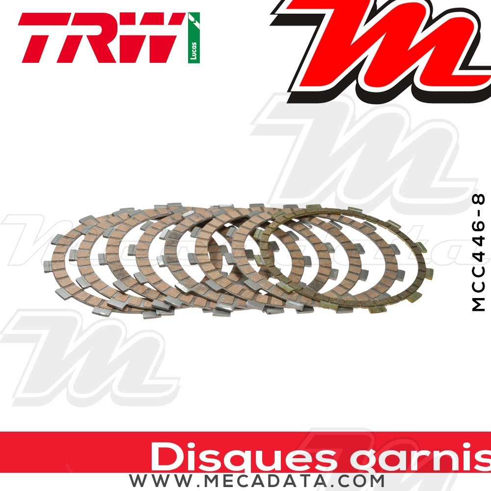 Disques d'embrayage garnis ~ TRW Lucas MCC 446-8 