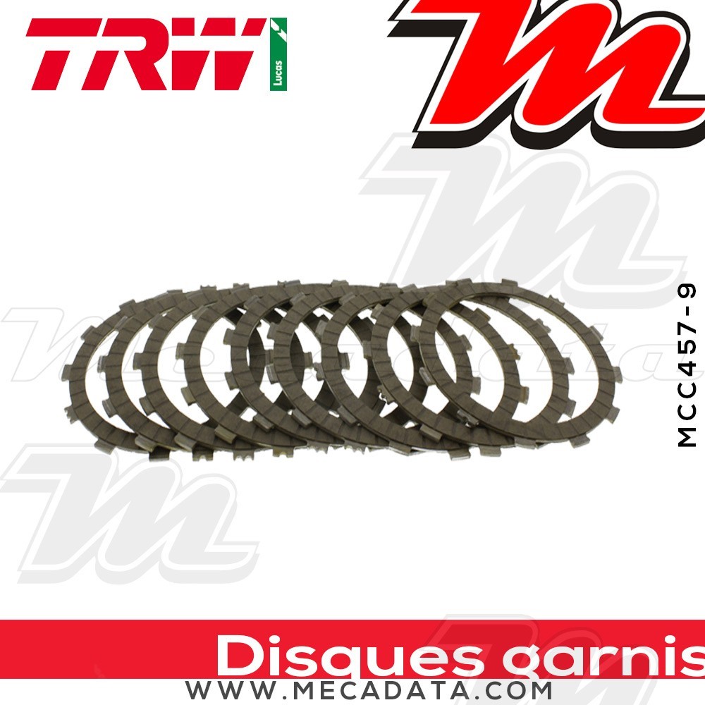 Disques d'embrayage garnis ~ TRW Lucas MCC 457-9 