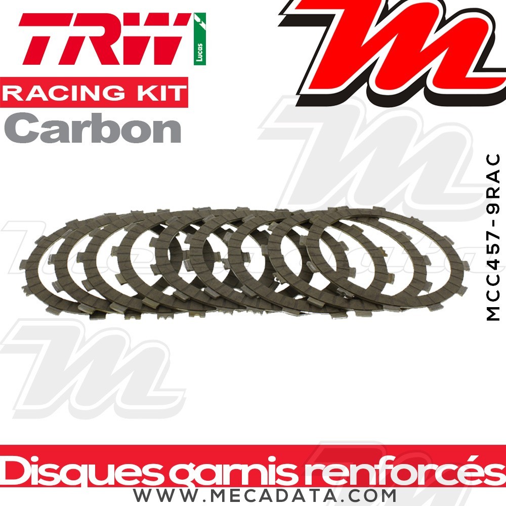 Disques d'embrayage garnis renforcés Racing ~ TRW Lucas MCC 457-9RAC 