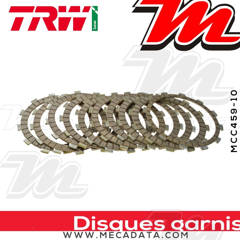 Disques d'embrayage garnis ~ TRW Lucas MCC 459-10 