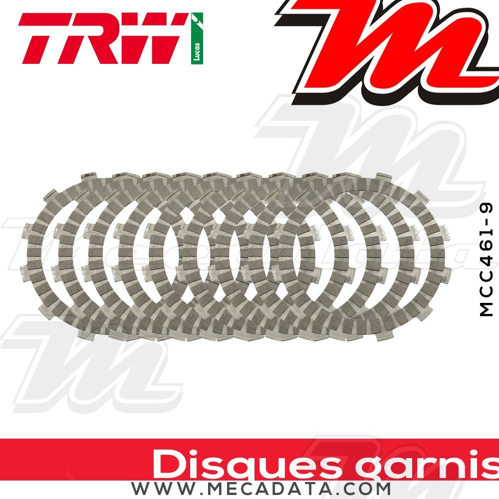 Disques d'embrayage garnis ~ TRW Lucas MCC 461-9 
