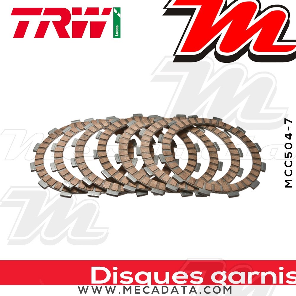 Disques d'embrayage garnis ~ TRW Lucas MCC 504-7 