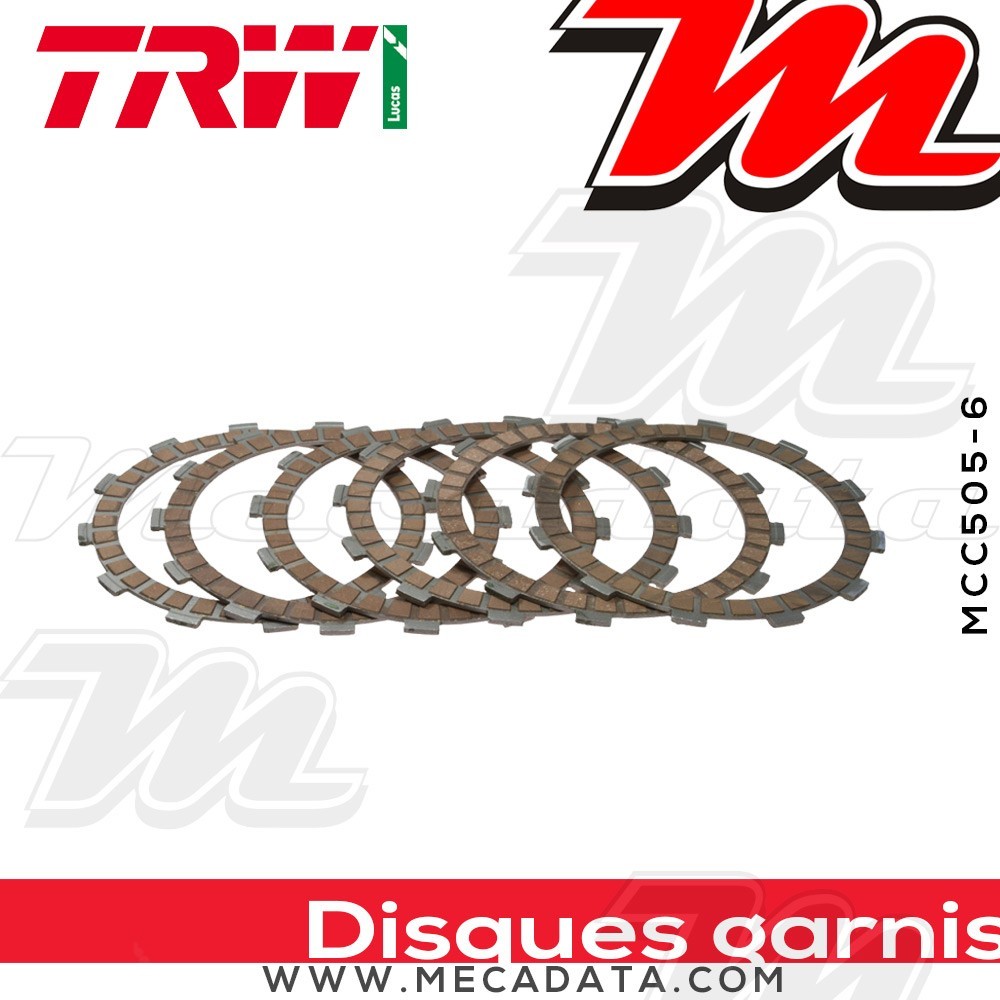 Disques d'embrayage garnis ~ TRW Lucas MCC 505-6 