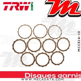 Disques d'embrayage garnis ~ TRW Lucas MCC 514-10 