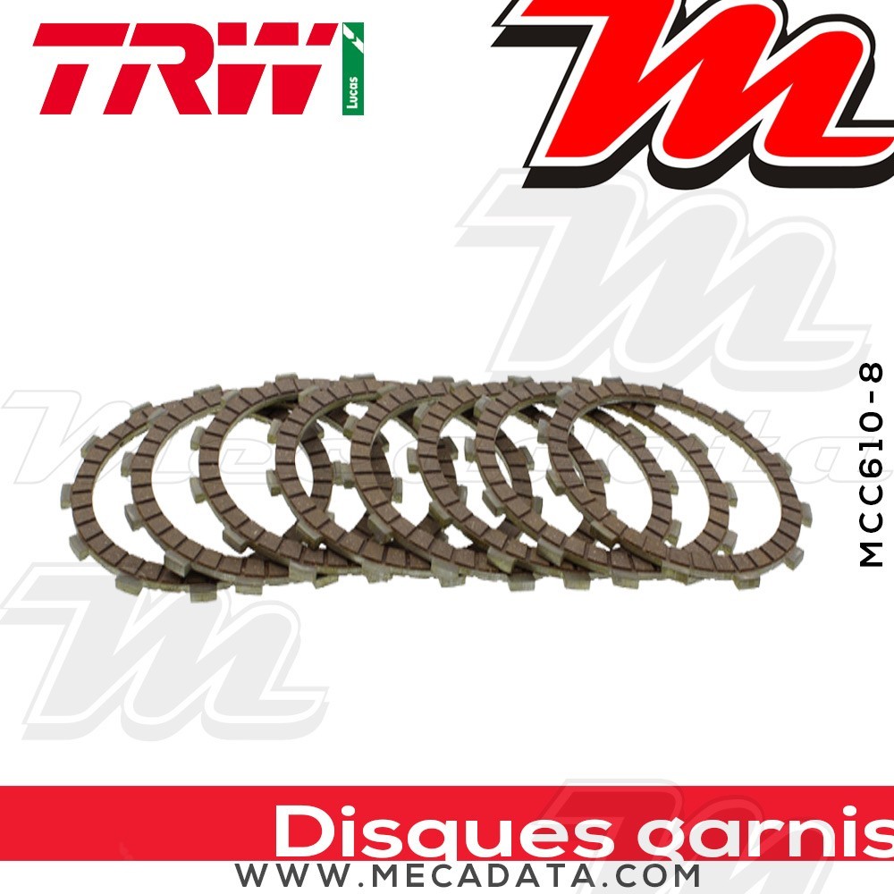 Disques d'embrayage garnis ~ TRW Lucas MCC 610-8 