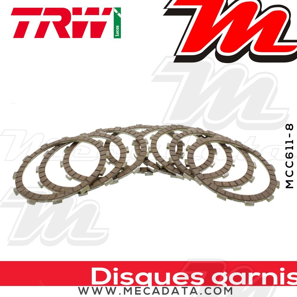 Disques d'embrayage garnis ~ TRW Lucas MCC 611-8 