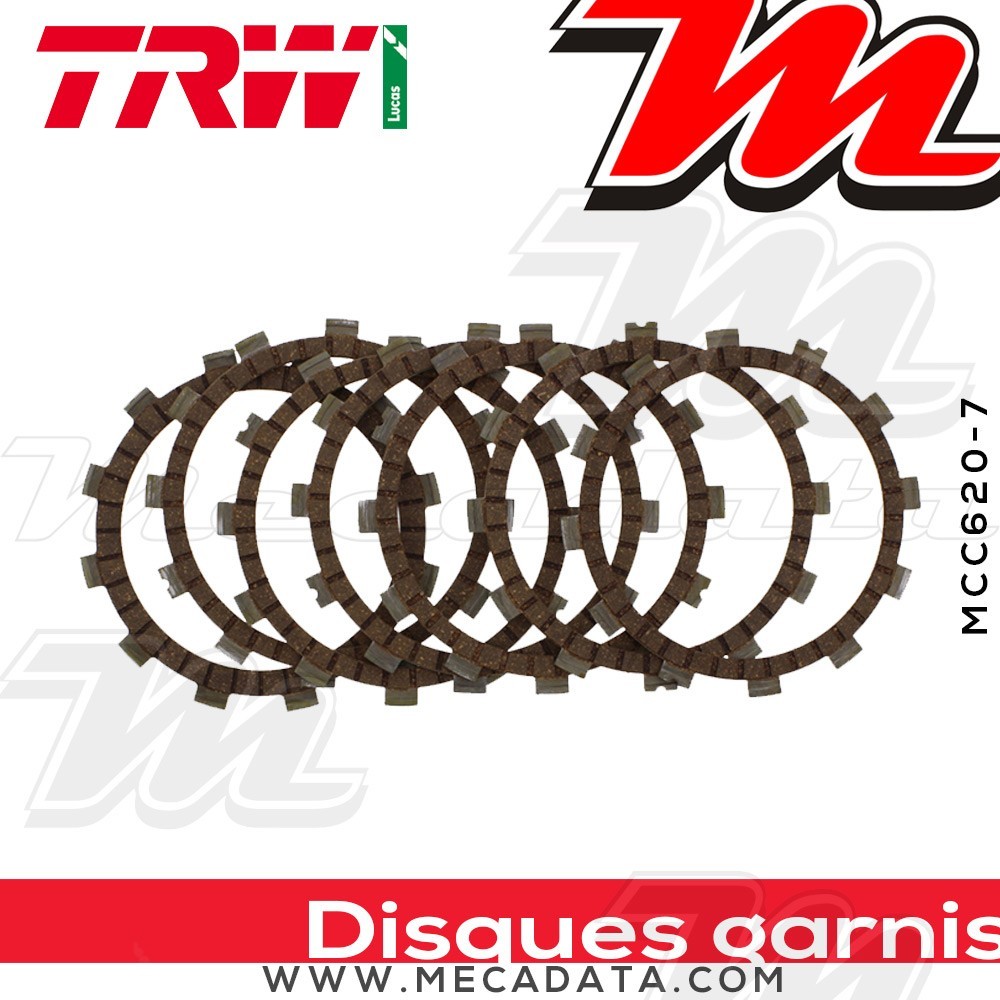 Disques d'embrayage garnis ~ TRW Lucas MCC 620-7 