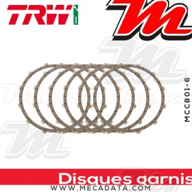 Disques d'embrayage garnis ~ TRW Lucas MCC 801-6 