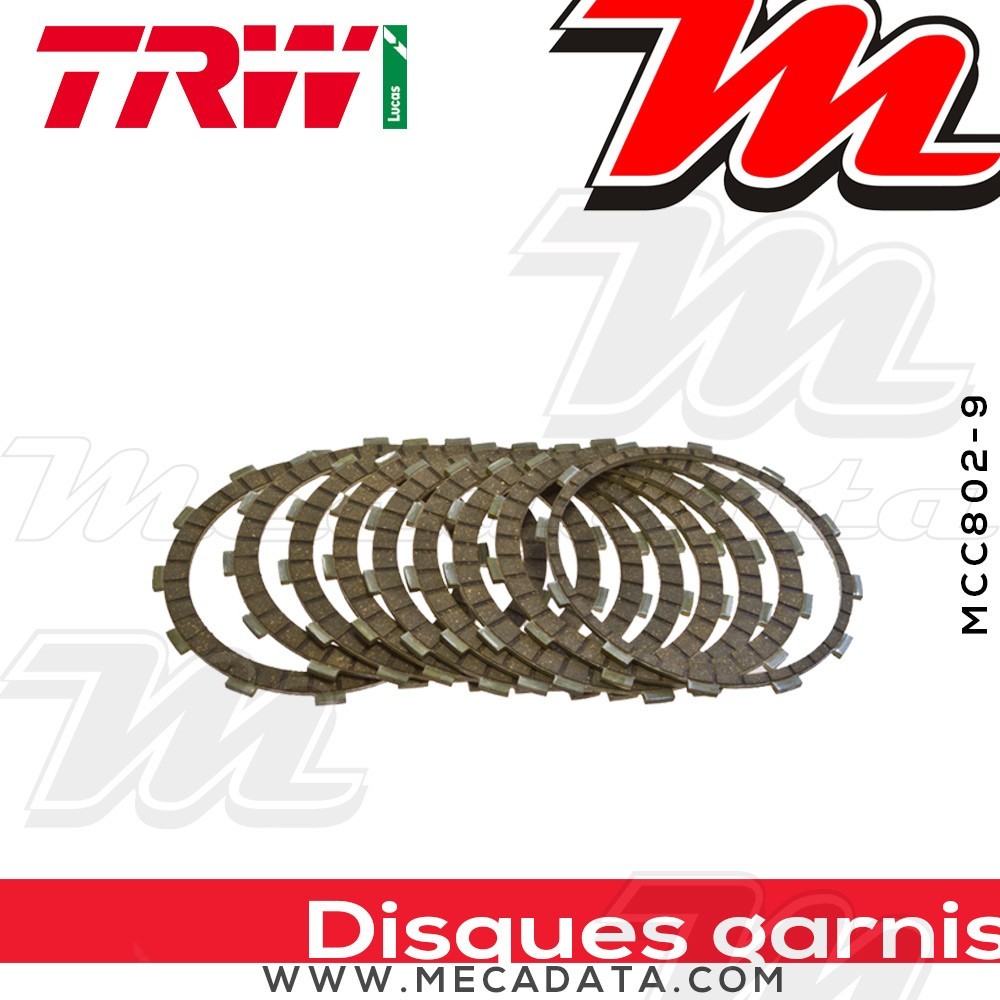 Disques d'embrayage garnis ~ TRW Lucas MCC 802-9 