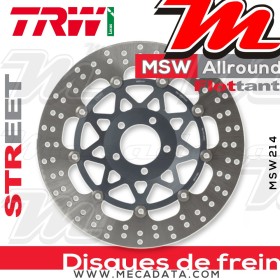 Disque de frein Avant ~ Kawasaki ZX-9R 900 Ninja (ZX900E) 2000-2001 ~ TRW Lucas MSW 214 