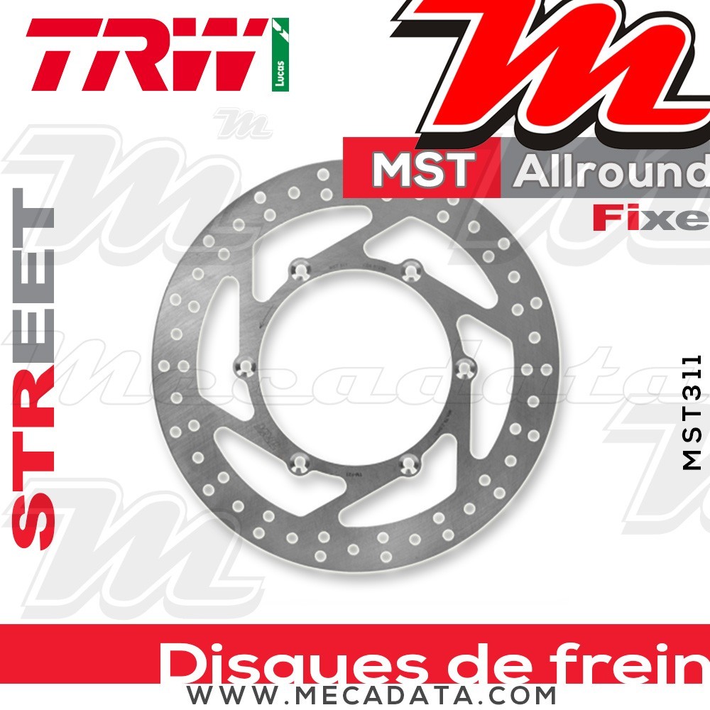 Disque de frein Avant ~ Suzuki DR-Z 400 (WVBC) 2005-2008 ~ TRW Lucas MST 311 