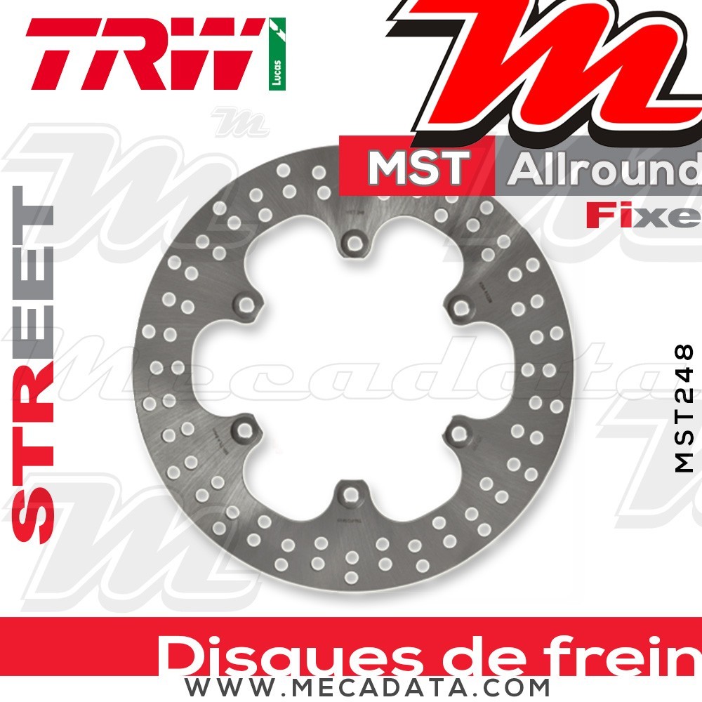 Disque de frein Arrière ~ Yamaha FZR 1000 EXUP (3LE) 1991-1993 ~ TRW Lucas MST 248 