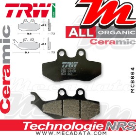 Plaquettes de frein Avant ~ Aprilia ETX 125 PH 1998-2000 ~ TRW Lucas MCB 664 