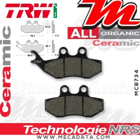 Plaquettes de frein Avant ~ Beta RR 50 Standard 2005-2008 ~ TRW Lucas MCB 734 