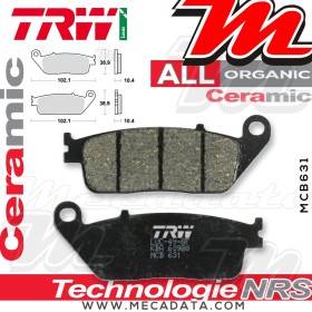 Plaquettes de frein Arrière ~ Honda CBR 1000 F SC24 1990-1992 ~ TRW Lucas MCB 631 