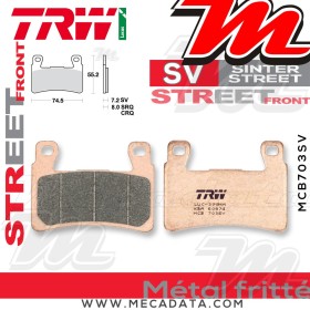 Plaquettes de frein Avant ~ Honda CB 1300 S SC54 2005 - 2009 ~ TRW Lucas MCB 703 SV 