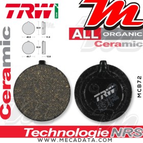 Plaquettes de frein Avant ~ Suzuki GS 550 E GS550 1978-1979 ~ TRW Lucas MCB 72 