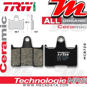 Plaquettes de frein Arrière ~ Suzuki GSF 650 Bandit WVB5 2005-2006 ~ TRW Lucas MCB 729 