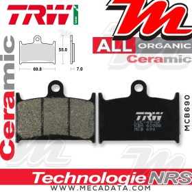 Plaquettes de frein Avant ~ Suzuki GSF 1200 Bandit GV75A 1996-2000 ~ TRW Lucas MCB 690 